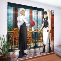 [Fate/stay night[Unlimited Blade Works]]描き下ろしカーテン（アーチャー＆ランサー／カフェ）