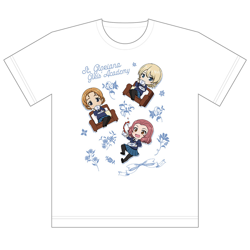 ガールズ＆パンツァー 最終章]フルカラーTシャツ（聖グロリアーナ女学院／ミニキャラ）