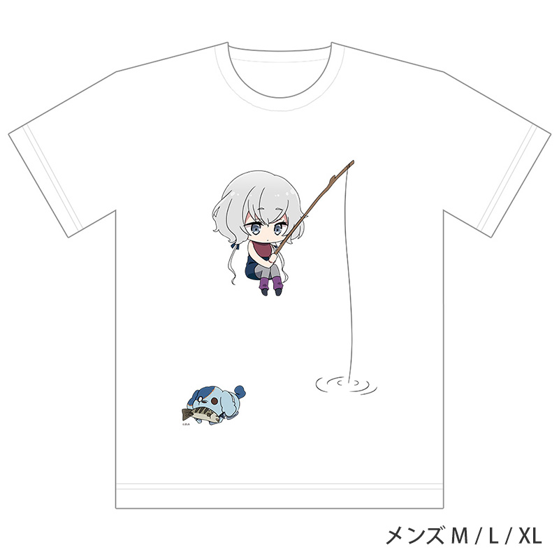 [ゾンビランドサガ]フルカラーTシャツ（紺野純子＆ロメロ／釣り）